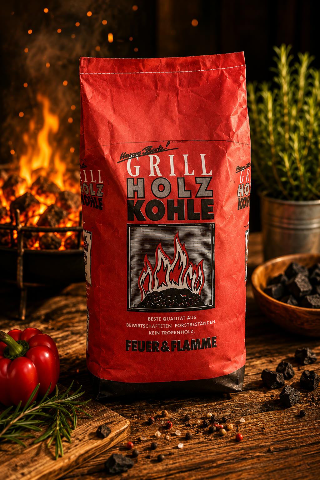 Grill Holz Kohle